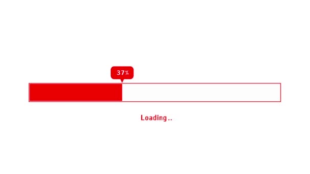 Loading Bar Alpha Matte You Can Choose Whatever Background You — Stock Video