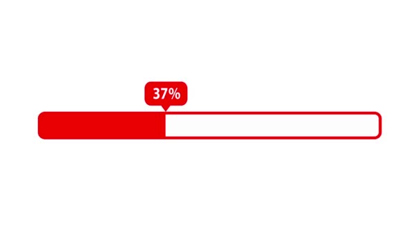 Loading Bar Alpha Matte You Can Choose Whatever Background You — Stock Video
