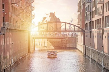 Eski depo bölgesi Speicherstadt Hamburg, Almanya