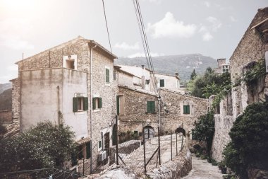 tarihi eski şehir, Valldemossa adanın Majorca, İspanya