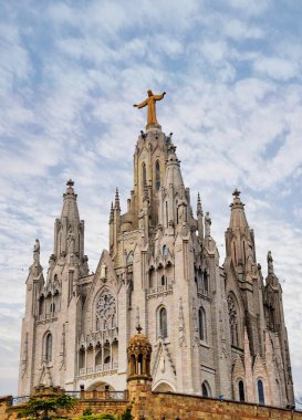 Tapınak Expiatori del Sagrat Cor Mount Tibidabo, Barselona, İspanya, Zirvesi