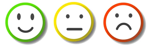 Szett Smiley Különböző Érzelmek Kifejezése — Stock Vector