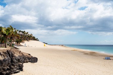plaj ve okyanus Morro Jable, Jandia Fuerteventura tarih itibariyle