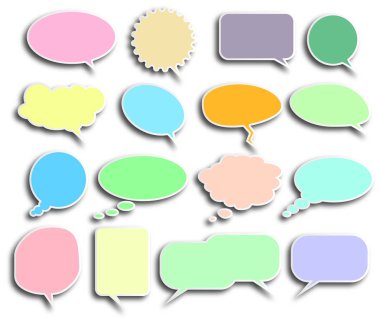 boş konuşma balonları topluluğu
