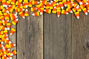 Cadılar Bayramı şeker Mısır üst sınır ahşap karşı