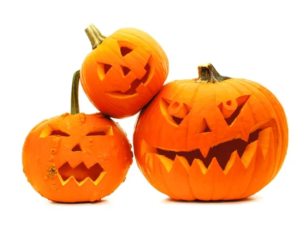 Group of Halloween Jack o Lanterns — Stock Photo, Image