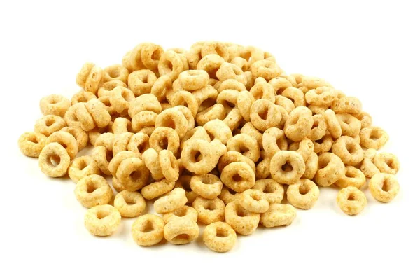 Montón de cereal de avena aislado en blanco — Foto de Stock