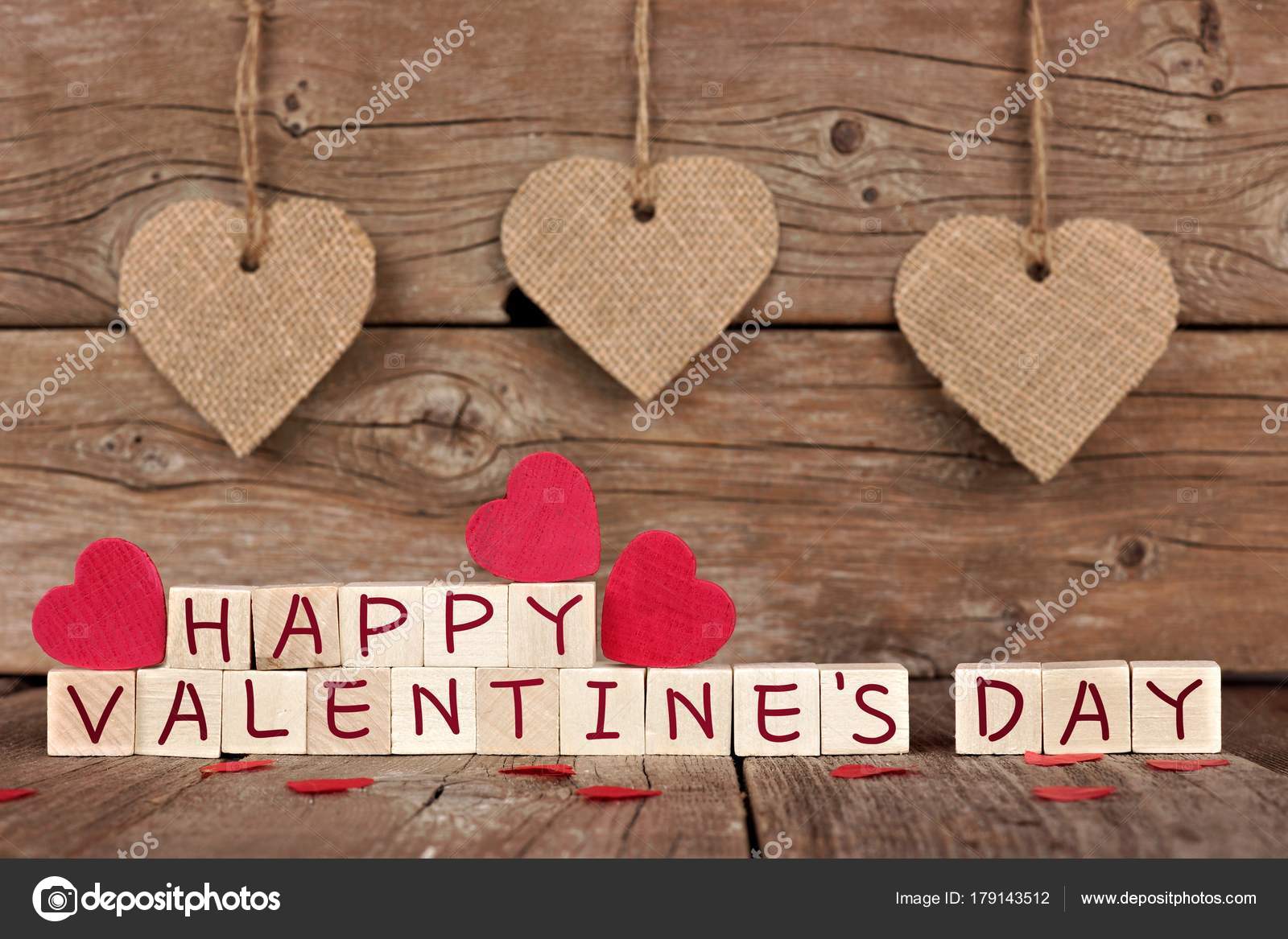 Happy Valentines Day Wooden Blocks Rustic Heart Decor Wood Background Stock Photo Happy Valentines Day Wooden Blocks Rustic Heart Decor Wood Background Stock Photo