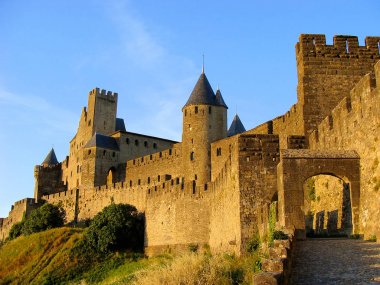 Carcassonne Kalesi, Gün batımında Fransa
