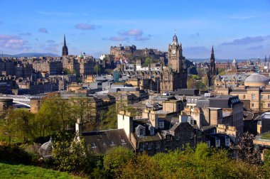 Eski Edinburgh, İskoçya manzarası 