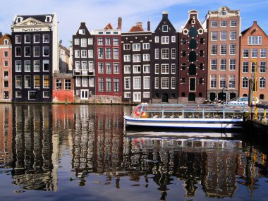 Hollanda, Amsterdam 'daki Kanal evleri