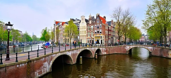 Canal Houses Amsterdam Netherlands — Stock fotografie