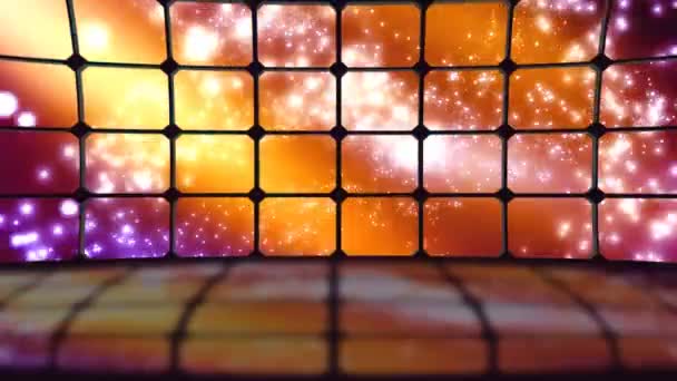 Dönen kozmik parçacıkların arka plan ayarlamak — Stok video