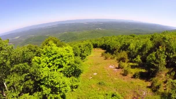 Letecké údolí shenandoah blue ridge hory — Stock video