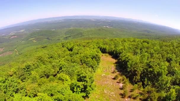 Letecké údolí shenandoah blue ridge hory — Stock video