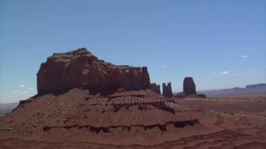 monument valley buttes havadan çekim