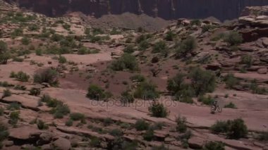 Hava atışı redrock dağ bisikleti moab Utah