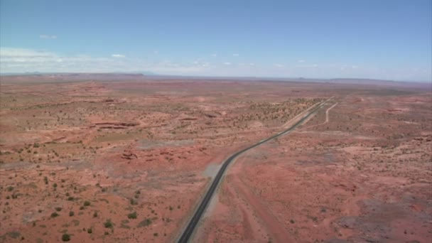 Fotografia aérea de Monument Valley Highway — Vídeo de Stock