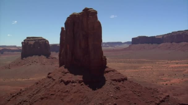 Légi felvétel a Monument Valley ujjatlan — Stock videók