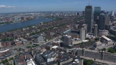 Boston şehir arial görünümü