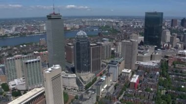 Boston şehir arial görünümü
