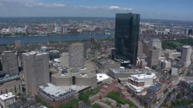 Boston şehir arial görünümü