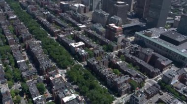 Boston şehir arial görünümü