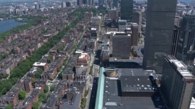 Boston şehir arial görünümü