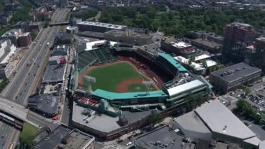 Boston şehir arial görünümü