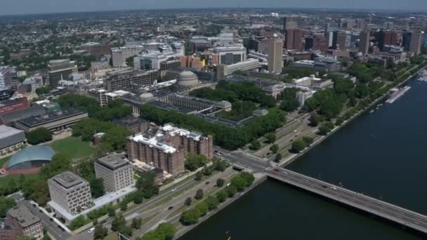 Boston city arial view — Videoclip de stoc