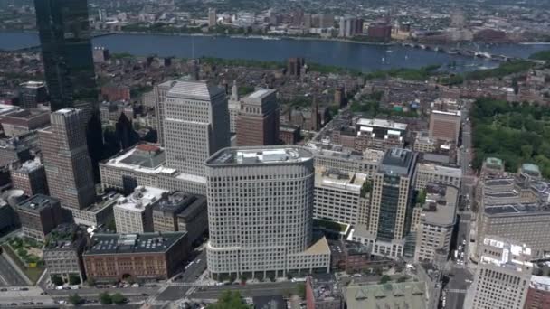 Boston city arial view — Stock Video