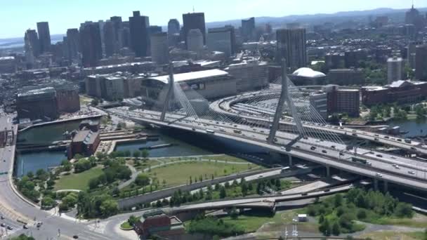 Boston ville vue ariale — Video