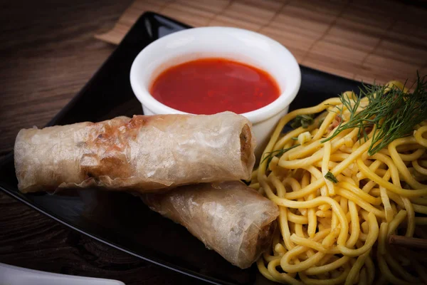 Fried Chinese Spring rolls — Stock Photo, Image