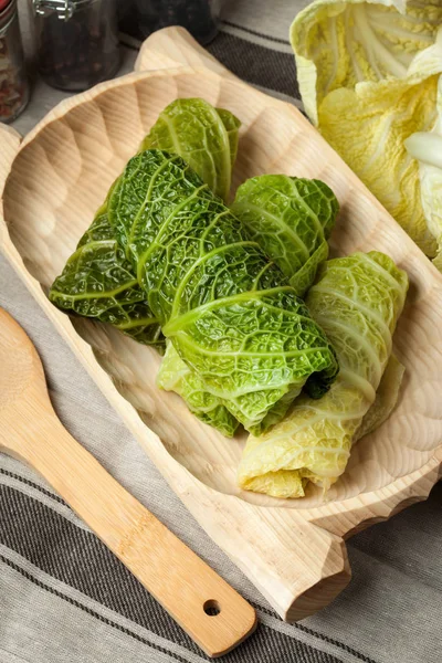 Cabbage rolls stuffed with meat and grits. — Stock Photo, Image