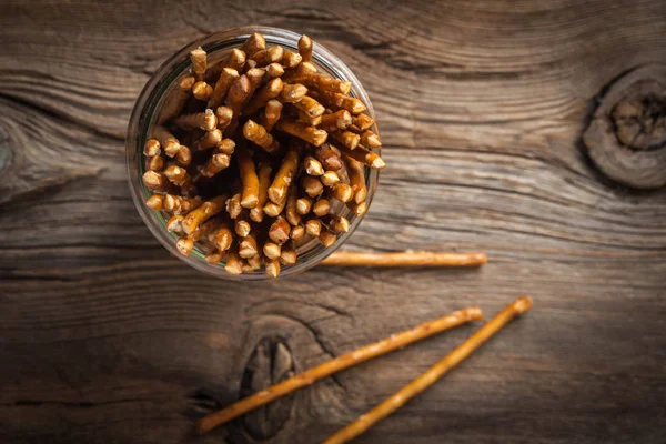 Salty pretzel sticks. — Stock Photo, Image