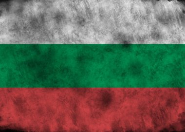 Grunge Bulgaristan bayrağı.