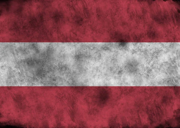 Grunge Österreich Flagge. — Stockfoto