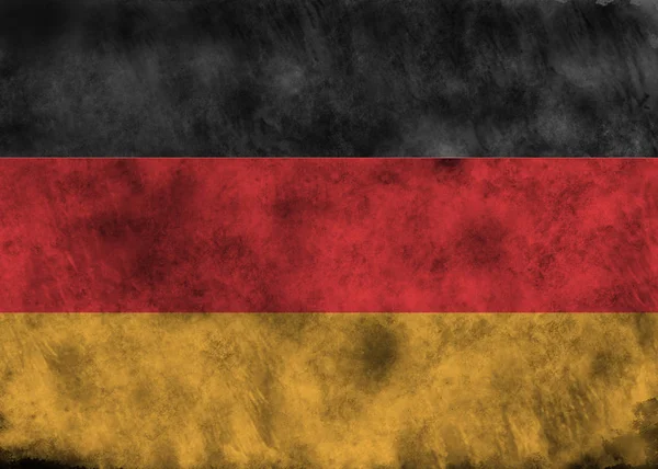Grunge Alemania Bandera . —  Fotos de Stock