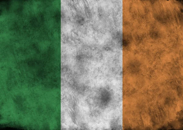 Grunge bandera de Irlanda . —  Fotos de Stock