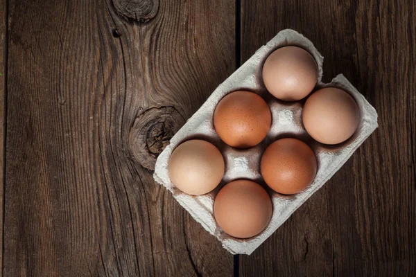 Čerstvá vejce z farmy. — Stock fotografie