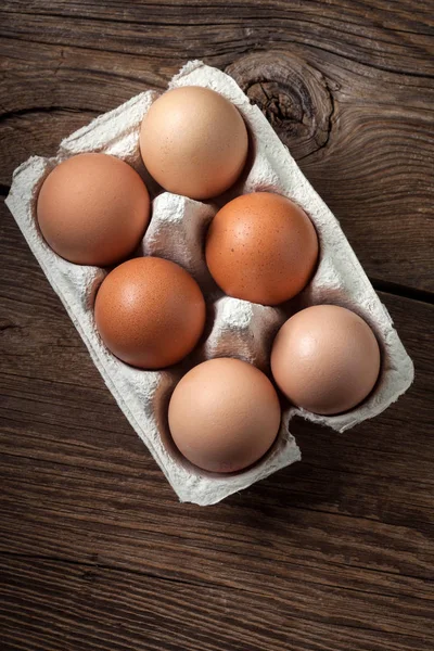 Fresh farm eggs. — Stock Photo, Image