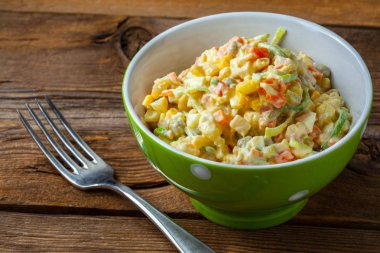 Rus geleneksel salatası.