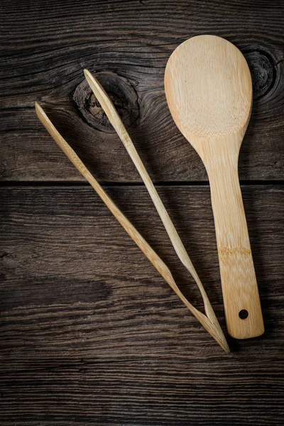 Wooden kitchen utensils — Stock Photo, Image