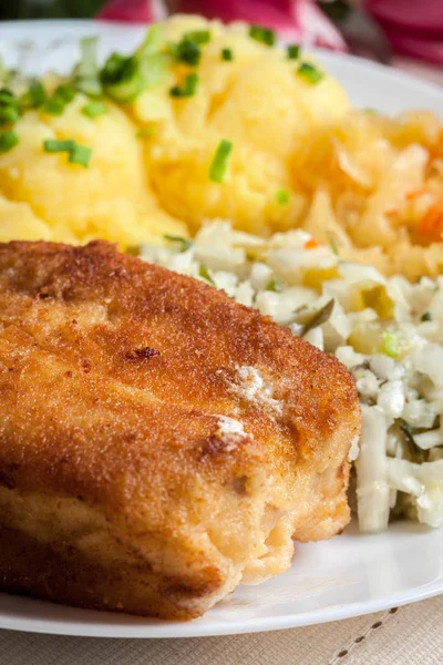 Fried fish fillet of cod. — Stock Photo, Image