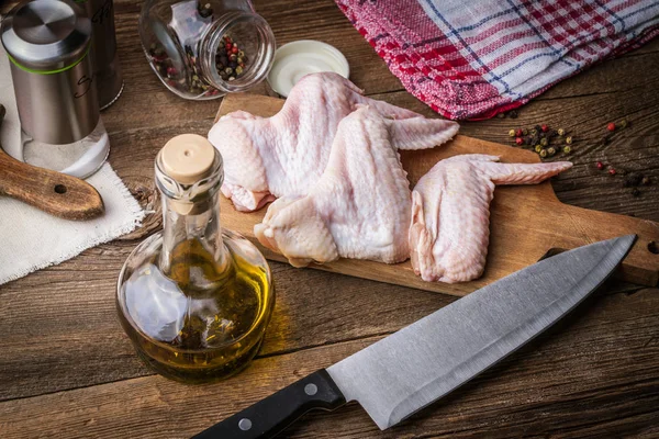 Fresh chicken wings. — Stock Photo, Image