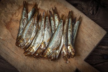 Lezzetli füme hamsi.