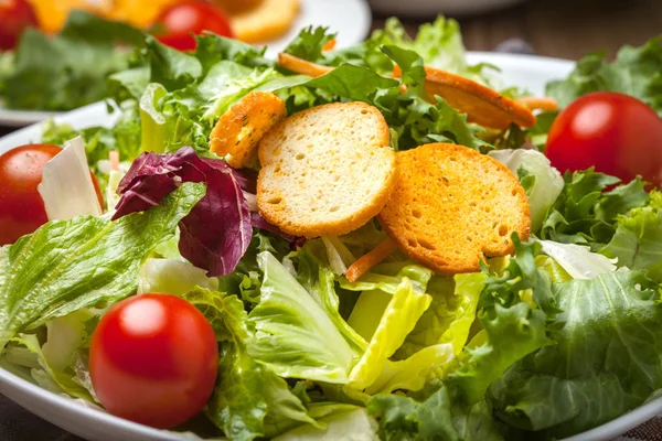 Croutons karışık salata.