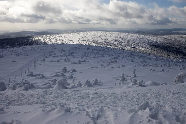 Inverno profondo nelle montagne giganti . — Foto Stock