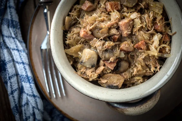 전통적인 폴란드어 김치 (bigos). — 스톡 사진