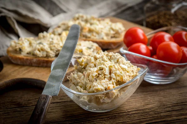 Makrill fisk pasta. — Stockfoto